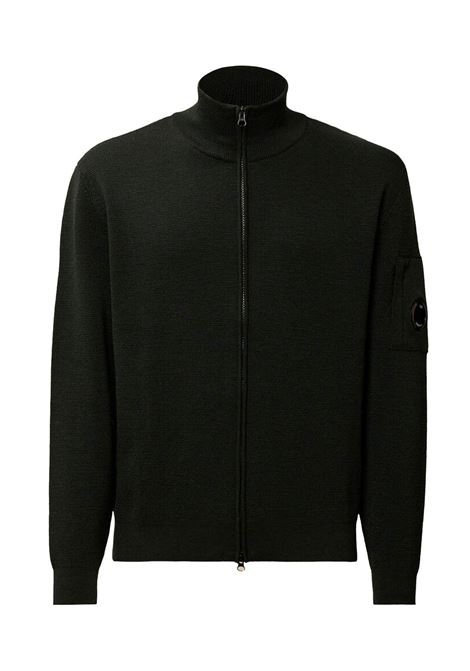 re-wool full zip cardigan man black C.P. COMPANY | 19CMKN202A-006595A |999